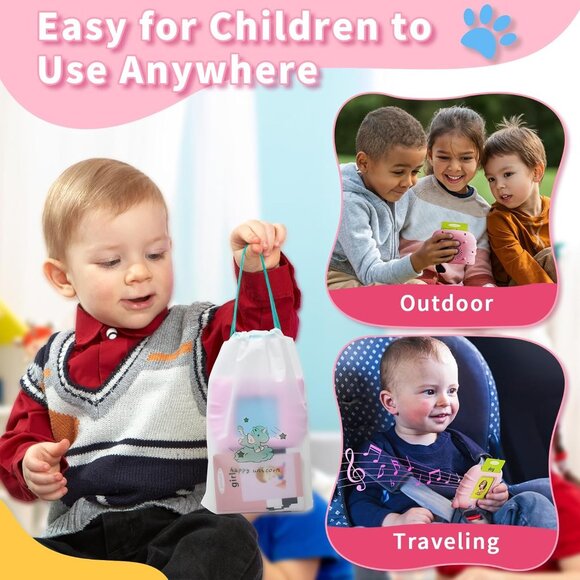 Talking Flash Cards for Toddlers – Montessori Learning Toy, Speech Therapy 224ct - Picture 5 of 5